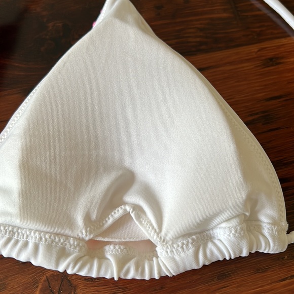 Victoria's Secret sequin rainbow chevron bikini top size Small - Picture 6 of 7